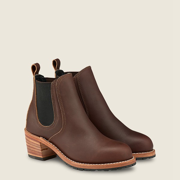 Bottes Red Wing Heritage - Harriet - Heeled Oro-Iginal Cuir - Marron Foncé - Femme 829UWTHLM